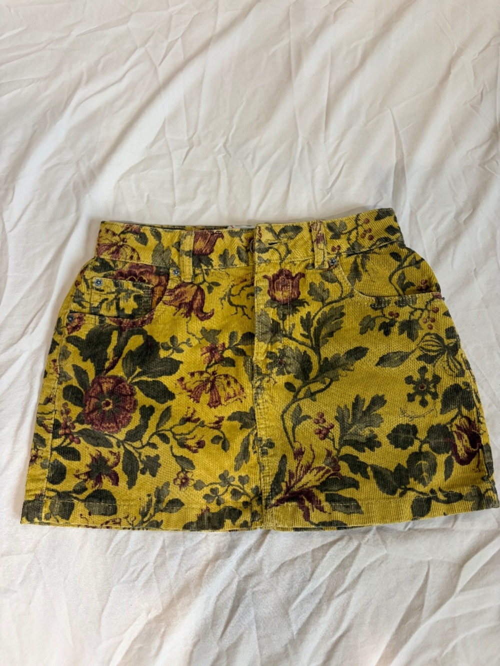 BDG Onna Corduroy Micro Mini Skirt